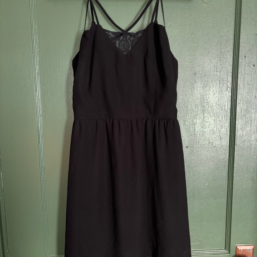 Elegant Black Spaghetti Strap Dress